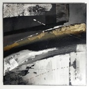 Obraz "Monsoon"- ręcznie malowany 40 x 40 cm