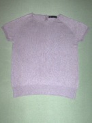 ZARA DAMSKA BLUZKA DZIANINOWA SZARY PIASKOWY  L