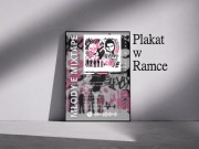 Plakat Eryk Moczko "Młody e mixtape" w ramce 42x30