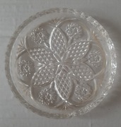 2 talerzyki kryształowe PRL