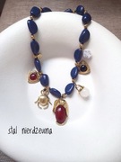 naszyjnik czoker retro Żuk żukiem chrząszcz serce stal nierdzewna