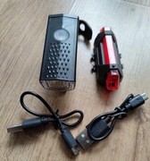 Zestaw świateł rowerowych USB