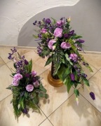 STROIK na grób cmentarz kompozycja WIĄZANKA na płytę nagrobną + BUKIET