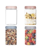 Słoiki z Pokrywkami 4-pak 600ml do żywności na ciepło i zimno