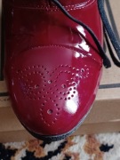 Buty skórzane na obcasie