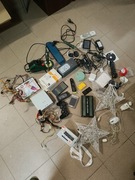 różne graty z domu pilot ładowarka lutownica kamera 