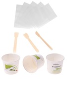 EKO zestaw lodowy: kubki + serwetki + łopatki – biodegradowalne