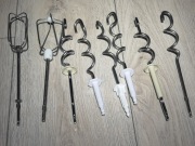 Zestaw mieszadeł do miksera ręcznego. 