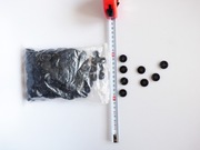 Guziki czarne 18 mm 18mm 330 paczka plastikowe