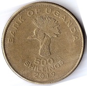 UGANDA 500 szylingów 2019, KM# 69,  XF