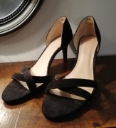 Szpilki z odkryte 40 zamsz eleganckie H&M