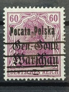 Fi 16Id* błąd B1: "Pocata"  GG Warschau 1918 r gw. i opis.