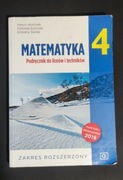 Matematyka Podręcznik klasa 4 liceum rozszerzonie