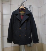 Kurtka płaszcz Pull and Bear XL pull&bear płaszczyk szary ciemny czarny si