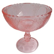 RÓŻOWA OWOCARKA / ZĄBKOWICE / 12cm / PRL