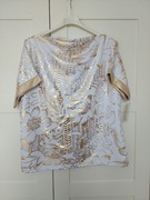 Bluzka biało złota  New Collection L/XL