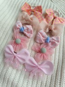 Gumki do włosów kokardki zestaw 10szt