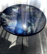 Stolik chameleon 50 cm – żywica epoksydowa, artystyczny blat