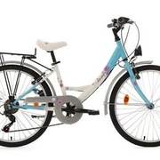 ROWER Miejski dziewczęcy 115-155cm niebieski 6 biegów koła 24" 