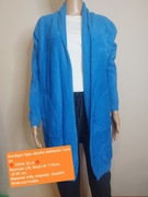 Kardigan typu alpaka niebieski turkus L XL 