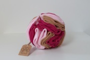 Kula węchowa dla psa - handmade jasny różowy, ciemny różowy, karmel 15 cm 