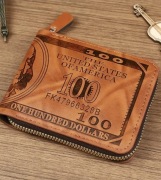 Portfel męski zapinany na zamek Piękna Stylistyka