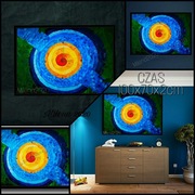 CZAS obraz akryl 100x70 niespotykany ciekawy 