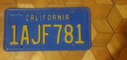 California tablica rejestracyjna usa oryginal