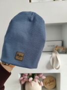 Czapka z prążka jeans