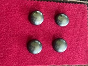 GUZIKI ozdobne,metal,stopka,średnica 20mm,sztuk 4 -stan idealny