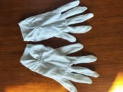 Rękawiczki komunijne dla dziewczynki białe