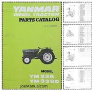Yanmar YM336 Tractor Parts Manual Katalog części schematy budowy