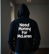 Męska Czarna Bluza M Need Money For McLaren