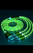 Świecący Kabel USB LED 3 w 1