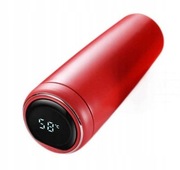 Kubek Termiczny Z Wyświetlaczem Do Biura Na Wycieczki 450ml Czerwony