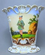 Wazon Biedermeier Weduta 1850 Vieux Paris Szkot