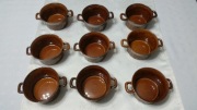 Miseczka Tułowice, bulionówka, ceramika PRL-u , porcelit, vintage - 9szt.