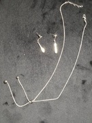 Łańcuszek i kolczyki srebro 