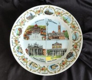 Talerz dekoracyjny Włochy porcelana retro vintage porcelanowy 