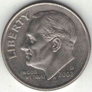 USA 10 centów 2002 D nr 2