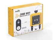 Inteligentny system nawadniania montowany na kranie ogrodowym.