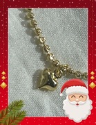 Filigranowa bransoletka złocona 18 K Kuleczki Serduszko