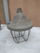 ALUMINIOWA OPRAWA LAMPY Z PRL-u POLAM GDAŃSK