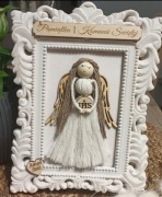 Pamiątka Pierwszej Komunii Świętej lub Chrztu Świętego dla dziewczynki 