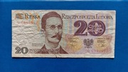 Banknot 20 zł z 1982r, Seria G.