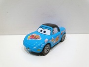 Mattel Disney Pixar Cars Auta Mazda MX-5 Tia the Blue Miata Team #95 Dinoco