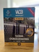 Taśma ogrodzeniowa 19cm x35m kolor RAL 7040