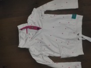 Bluza Joule Lifestyle biała z różowymi gwiazdami,S