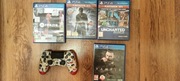 Uncharted 1,2,3 na ps4 + pad 
