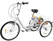 Nowy rower trójkołowy 24 "  BIAŁY 